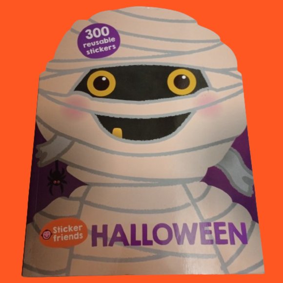2 Halloween Sticker Books Halloween (Window Stickies) and Sticker Friends - Picture 6 of 9